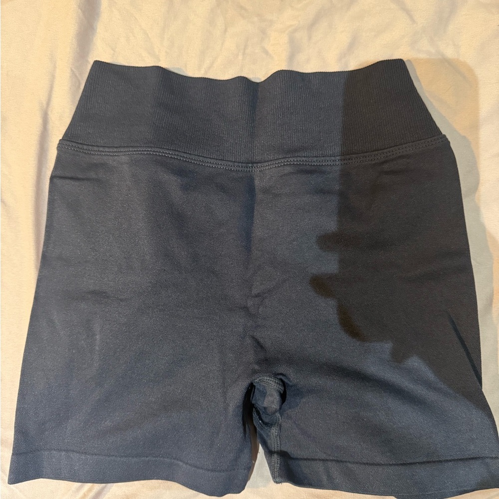 High-Waist Women's Black Bike Shorts